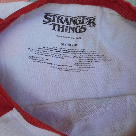 NETFLIX STRANGER Things Licensed Tie-up Medium T-Shirt Cute Sleeves 😍 - Picture 11 of 15